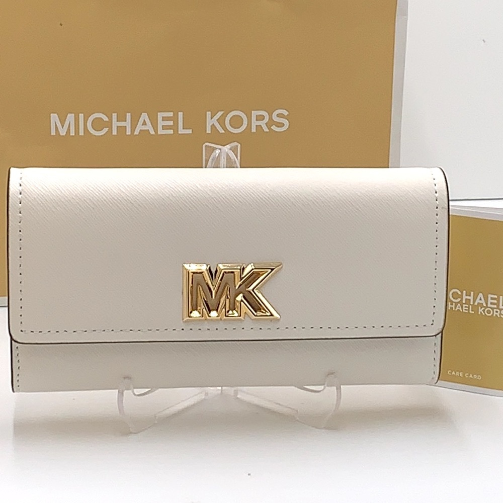 NWT MICHAEL KORS MIMI LARGE BIFOLD WALLET OPTIC WHITE COLOR - Picture 10 of 16